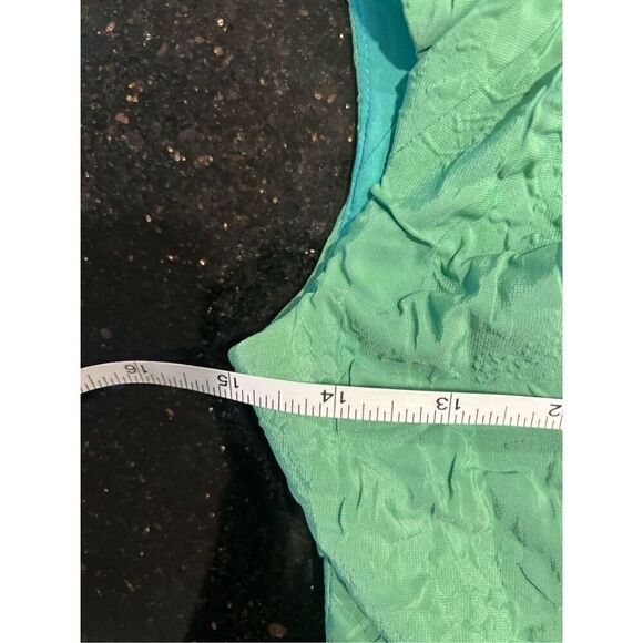 ELLIATT Villandry Green Mini Dress Embossed jacquard Dress  size XXS NWT$295 - Picture 9 of 10
